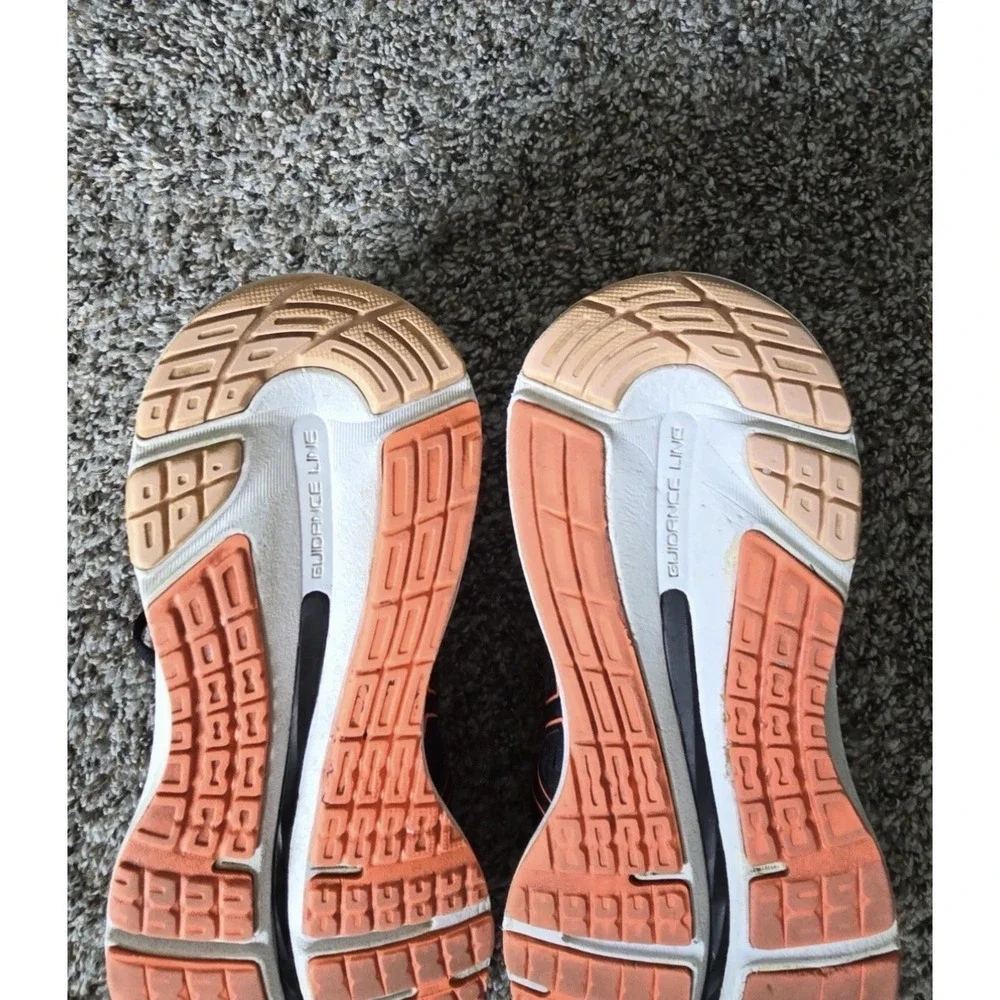 ASICS Women's Gel-Cumulus 20 Black Orange Running Sneakers‎ Size 10.5